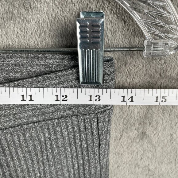 Hue Ribbed Leggings Women’s Small Gray Mid Rise Stretch NWT - Picture 5 of 8